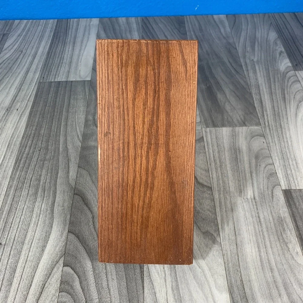 Cutco 13 Slot Solid Oak Knife Block 12 Knives 1 Sharpener Hole USA
